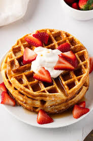 Belgian Waffle with Maple Syrup